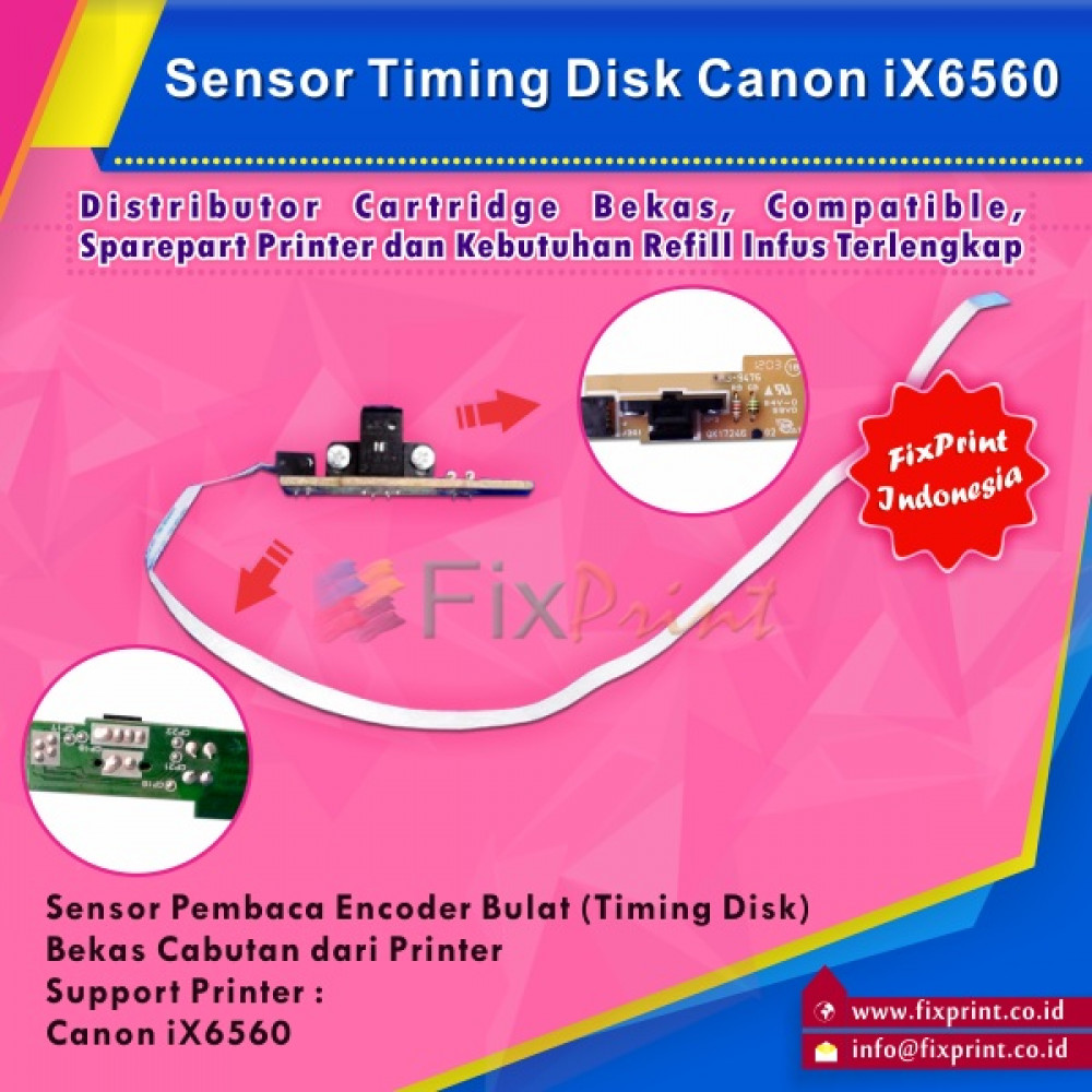 Sensor Timing Disk / Sensor Pembaca Encoder Bulat Canon IX6560 6560 Used